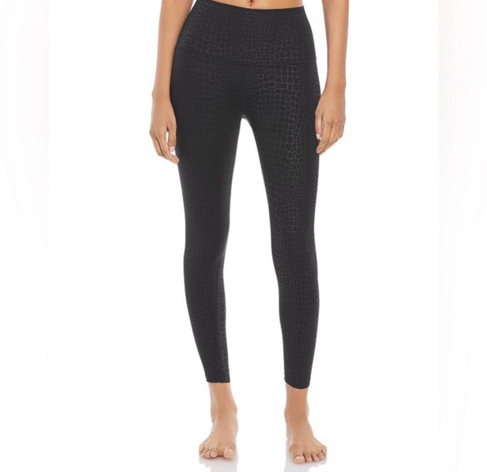 Beyond Yoga Sportflex Embossed Croc Leggings
